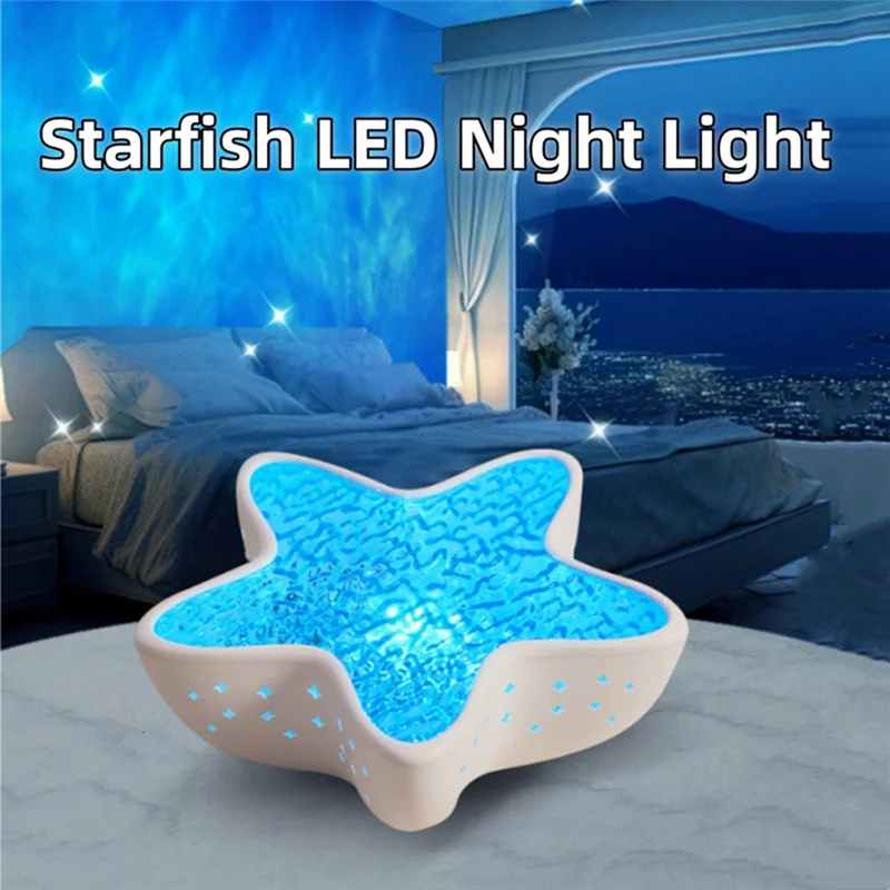 Starfish wave projector night light, view 5