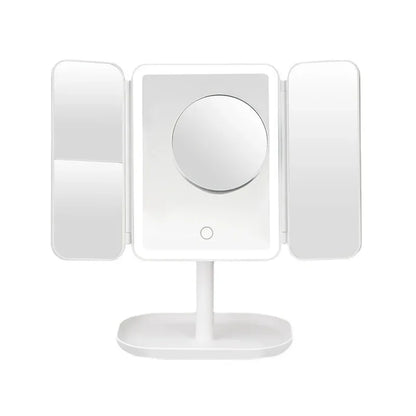 Trifold Makeup Mirror LED Lights