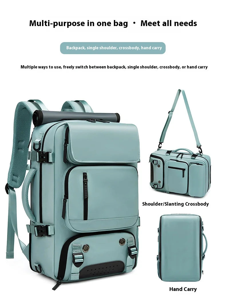 Large Travel Backpack Boardable Backpack USB Charging