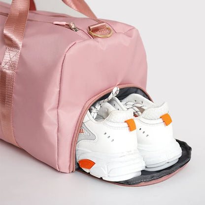 Gym Bag with Shoe Compartment