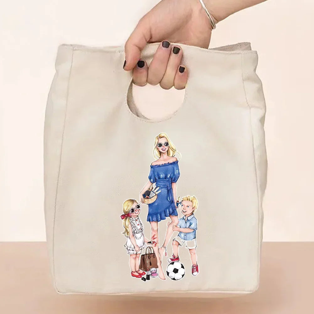 Canvas Tote Thermal Lunch Bag