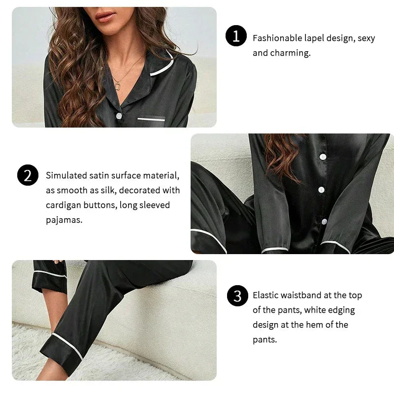 Soft Silk Pajamas Set