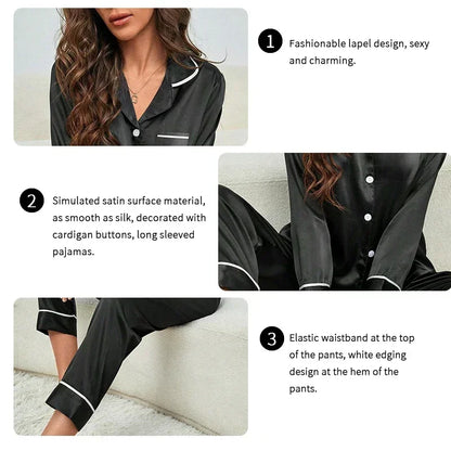 Soft Silk Pajamas Set