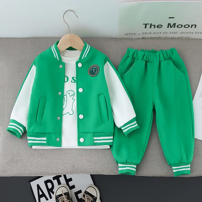 Children 3Pcs Casual Sportswear