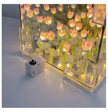 DIY Tulip Flower Cube Night Light