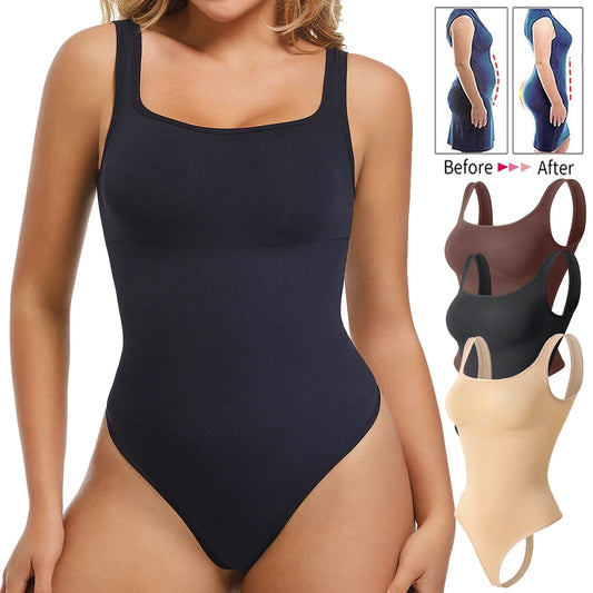 Seamless Tummy Control Shapewear with Thong Butt - MONLANE