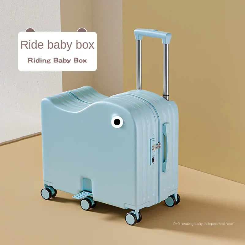 Children's Luggage Set with USB Cup Holder