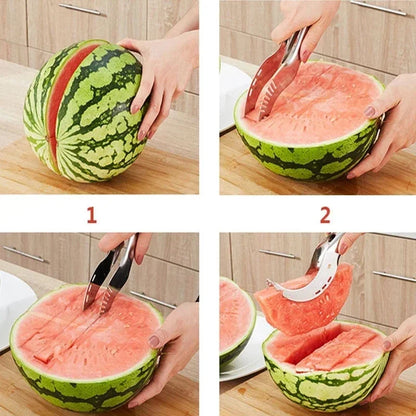 Watermelon Cutter Stainless Steel Salad Fruit Slicer