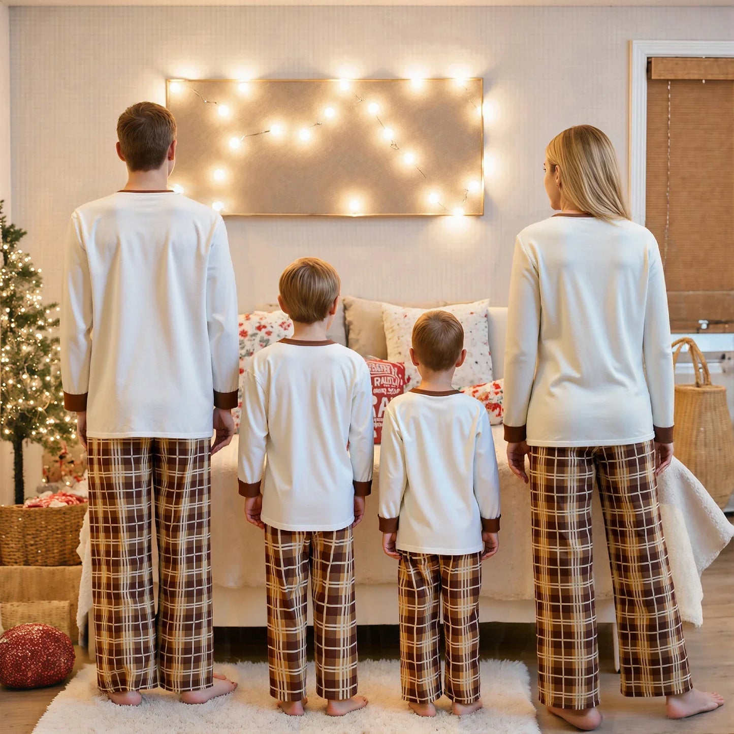 Elk Print Family Pajamas Matching Sets