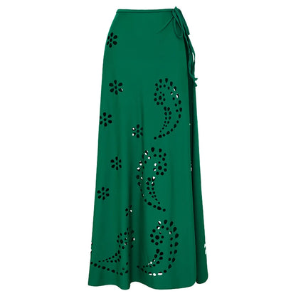 2Pcs Laser Cut Swimsuit