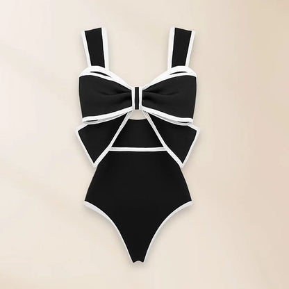 Red Retro One Piece Swimsuit