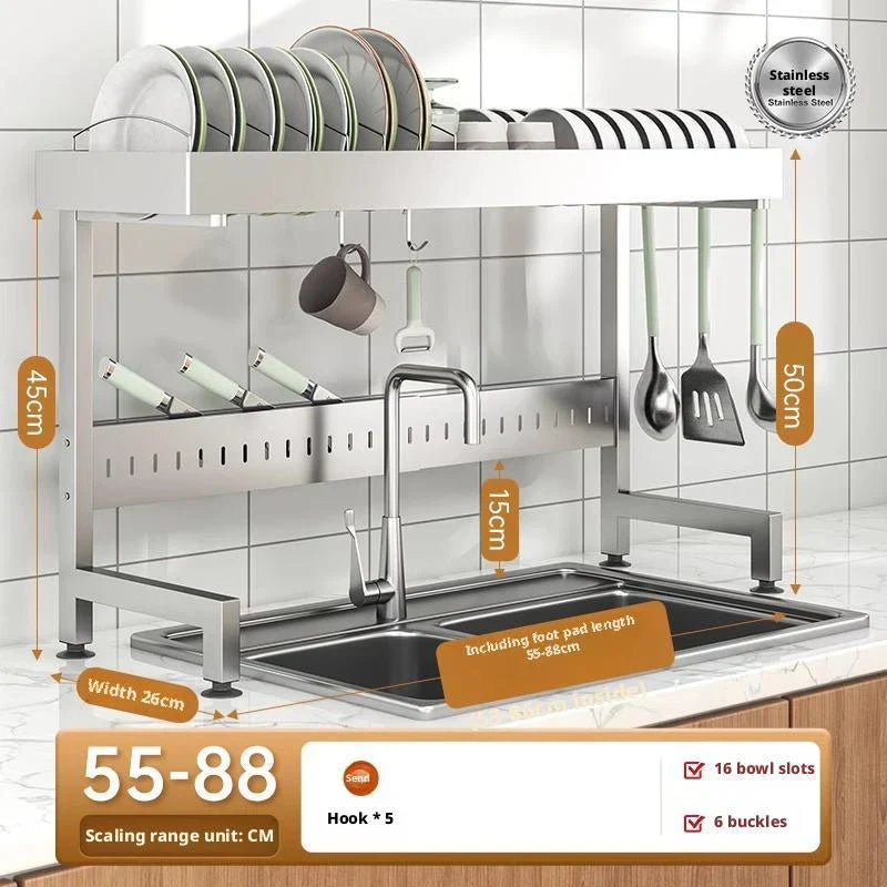 Adjustable Over The Sink Drying Rack