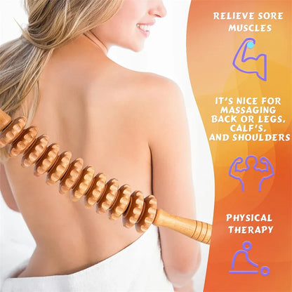 Curved Wooden Massage Roller