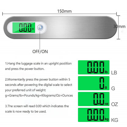 Portable Digital LCD Hanging Scale