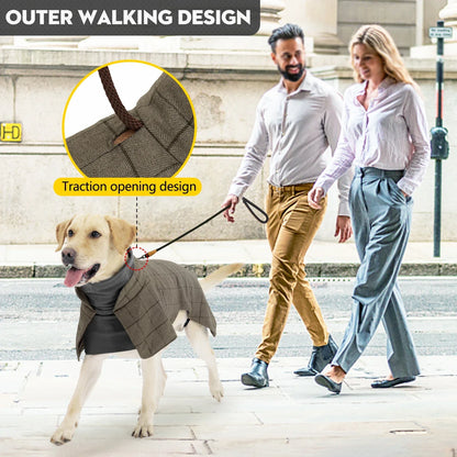 Waterproof Windproof Plaid Dog Jacket