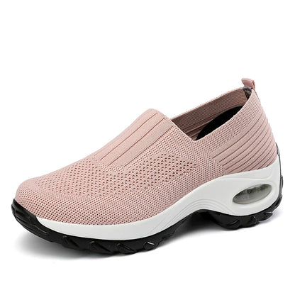 Air Cushion Slip-On Women Walking Shoes