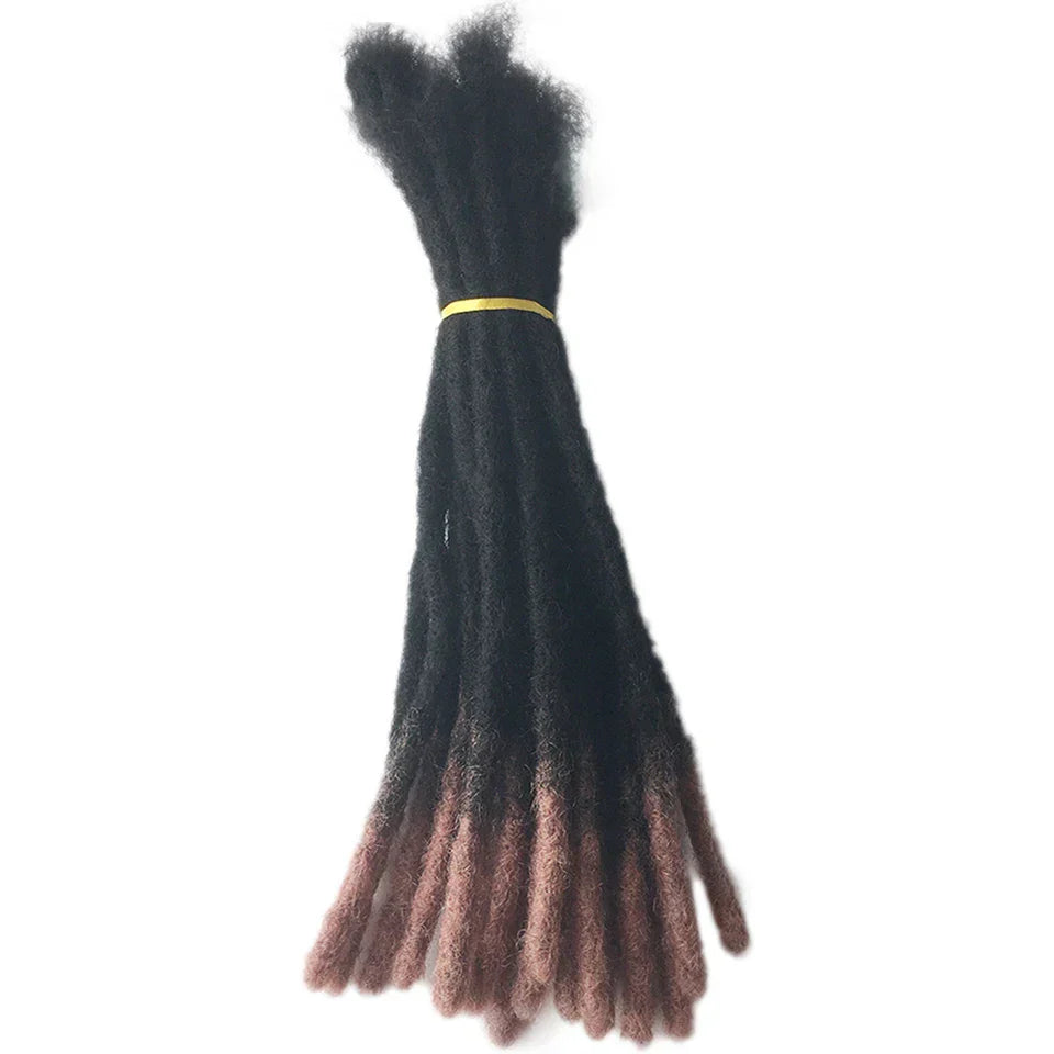 Human Hair Kinky Straight Crochet Locs 20/18inch