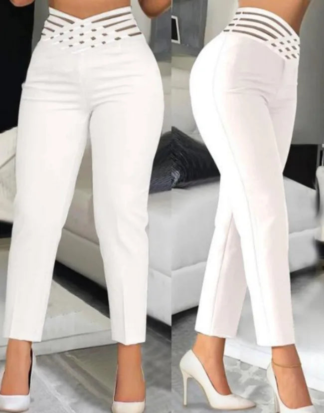 Chic Vintage High Waist slim Trousers