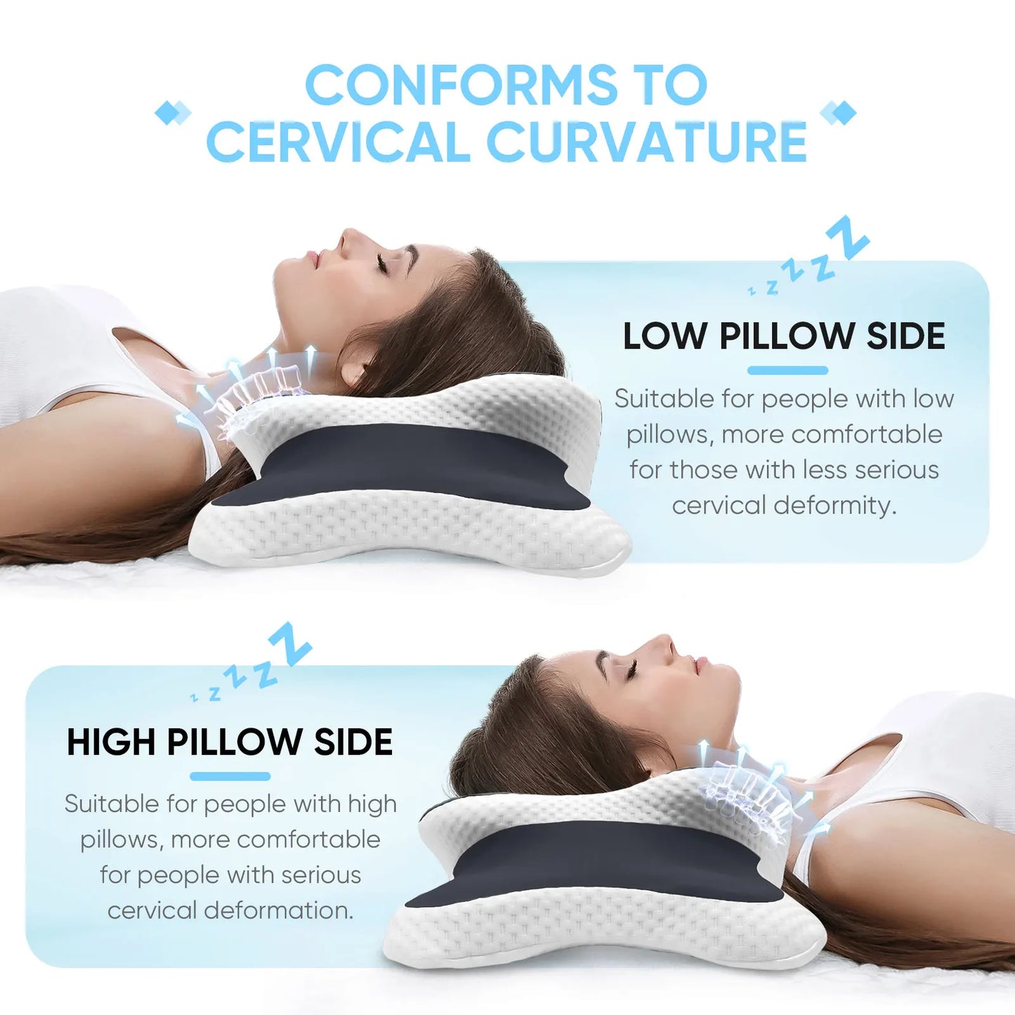Ergonomic Cervical Memory Foam Pillow