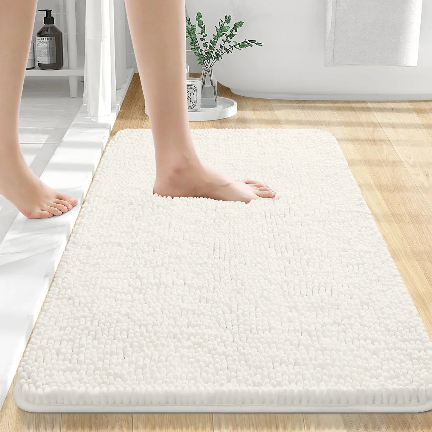 Extra Soft Thick Absorbent Shaggy Bath Mats