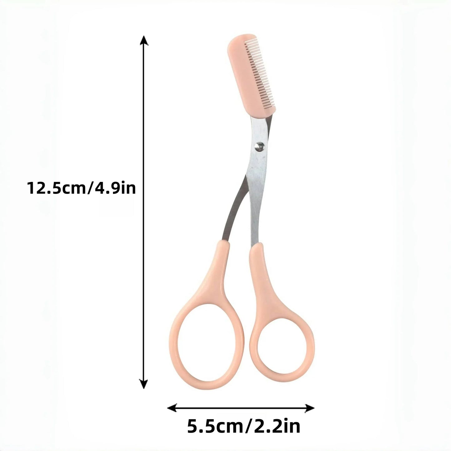 Eyebrow Trimming Scissors with Comb