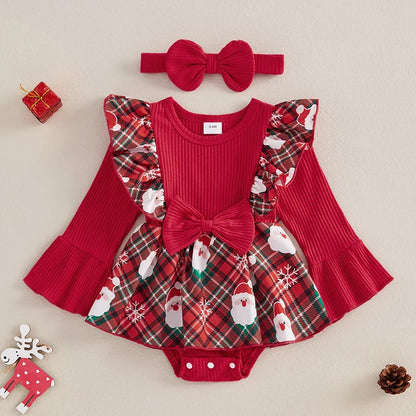 Baby Girl Plaid Romper Dress