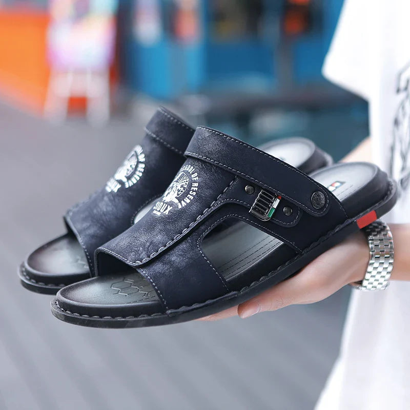 Men Casual Leather Sandals