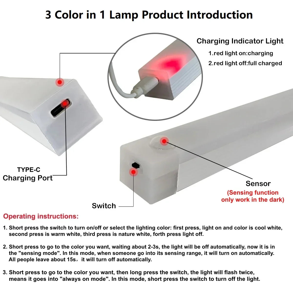 Motion Sensor Wireless LED Night Light