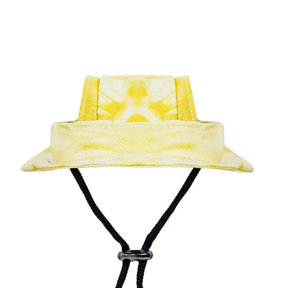 Small Dog Cat Hats Cat Cowboy Hat with Ear Holes