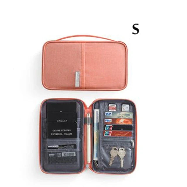 Family passport holder in pink, small