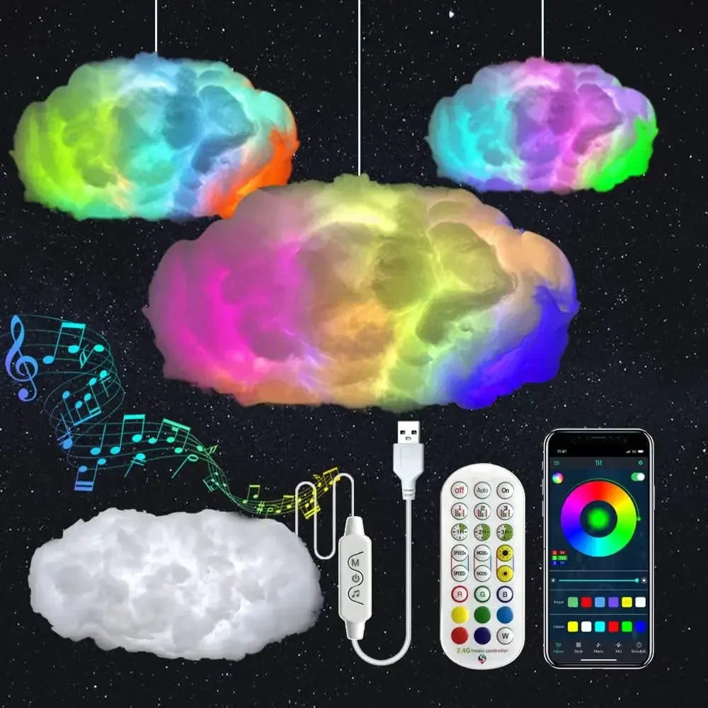 3D Thunder Cloud LED Ambient Light