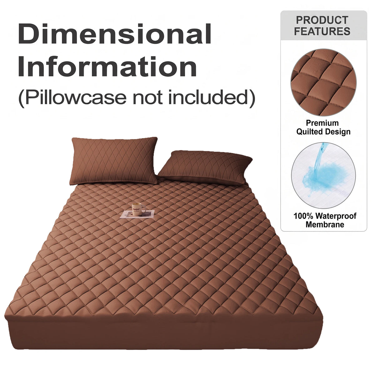 1Pc Waterproof Mattress Protector