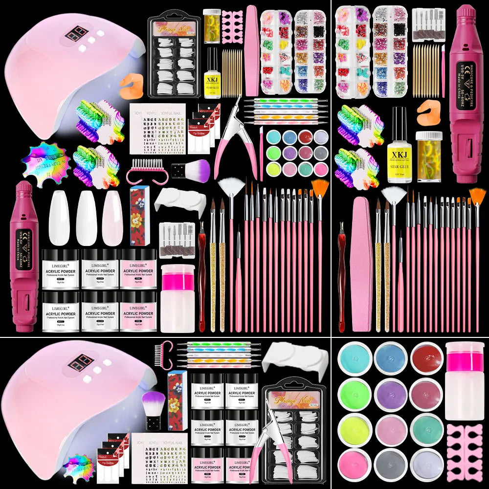 Professional Acrylic Nail Kit with Drill