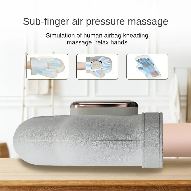6 in 1 Smart Airbag Full Hand Massager Wrist Palm Finger Muscle Relaxation Kneading Vibration Massage Machine