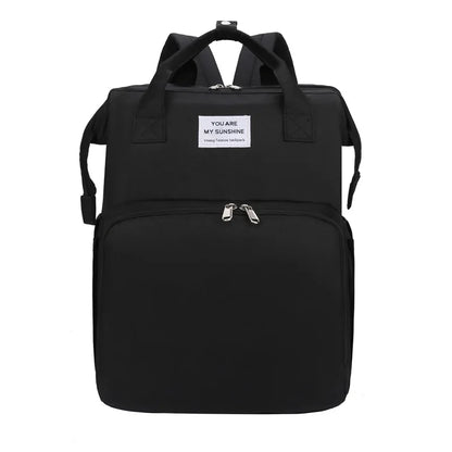 Mother Baby Leather Travel Backpack