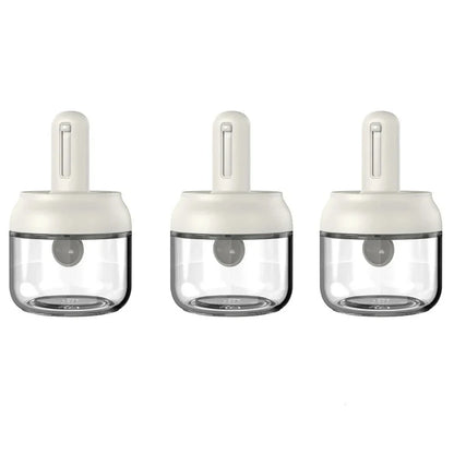 Glass Seasoning Bottle With Telescopic Spoon