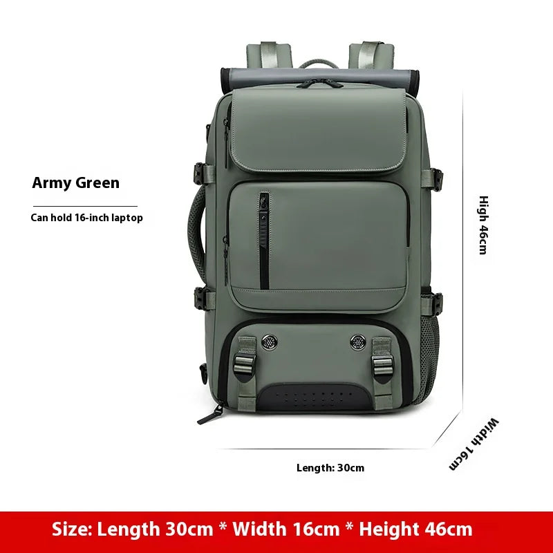 Large Travel Backpack Boardable Backpack USB Charging