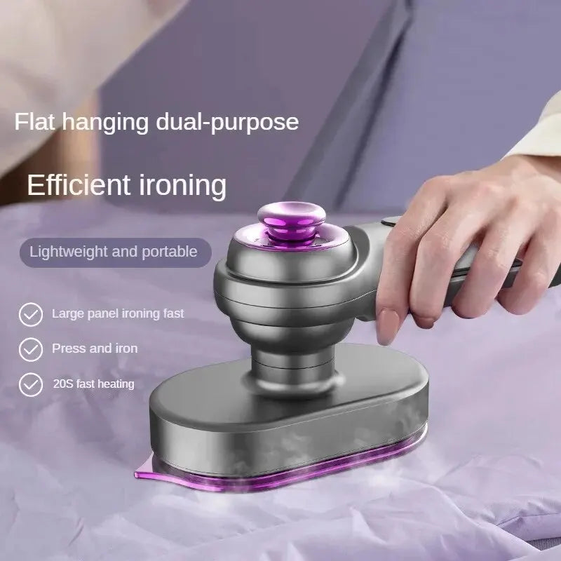 Hand-held hanging clothes steamer iron, EU plug