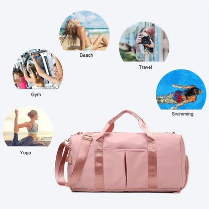 Gym Bag with Shoe Compartment