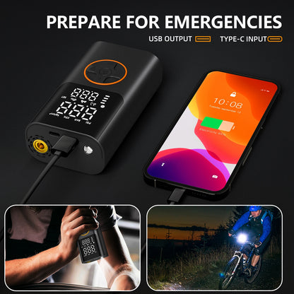 Portable Air Pump Set with Power Bank