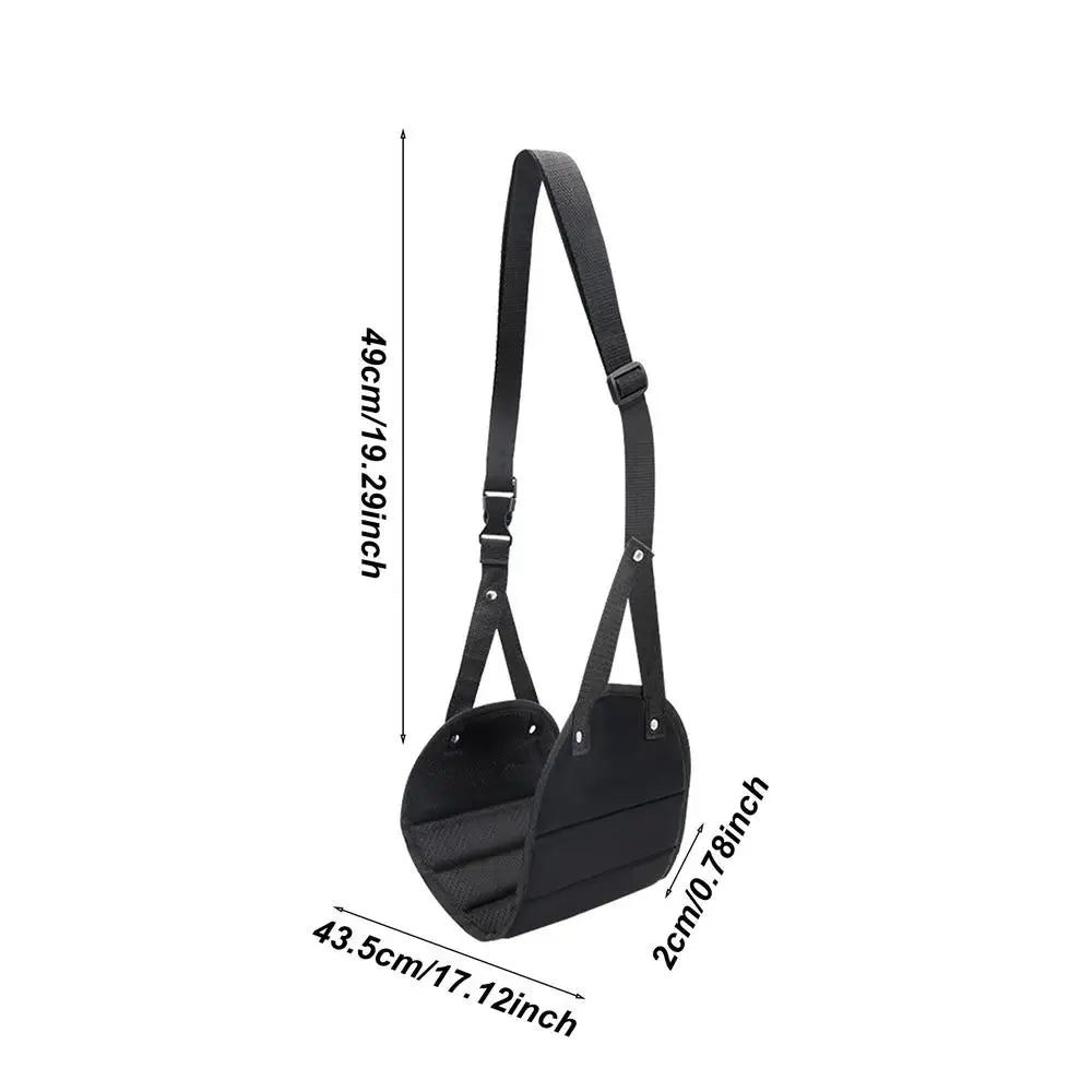 Carry-on foam footrest in black