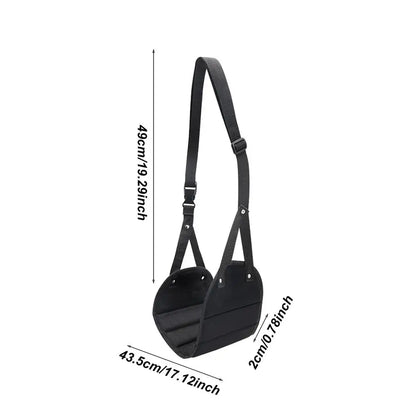 Carry-on foam footrest in black