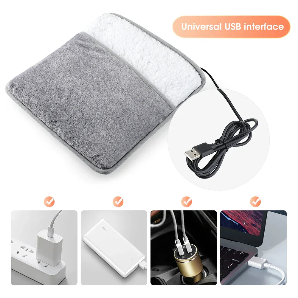 Soft Plush Electric Foot Heating Pad