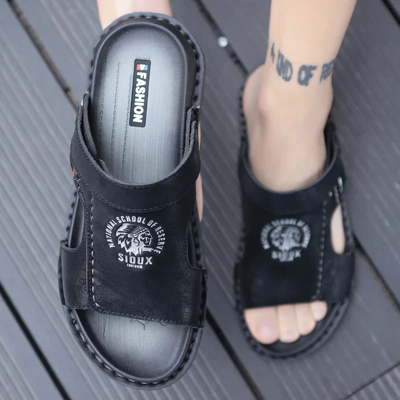 Men Casual Leather Sandals