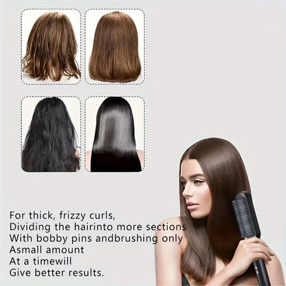 2-in-1 electric hair straightener