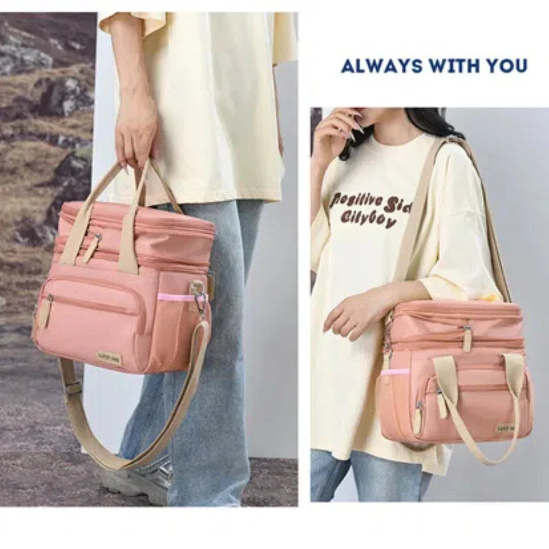 Insulated Dual Compartment Lunch Box