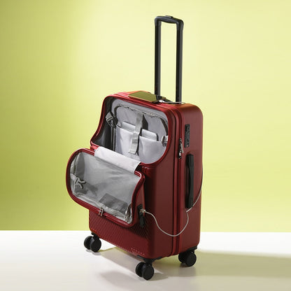 ABS spinner suitcase in Red