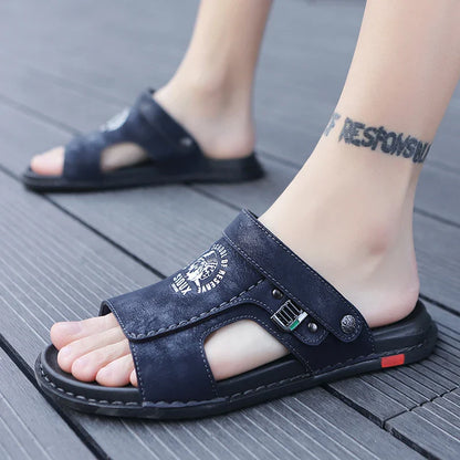 Men Casual Leather Sandals
