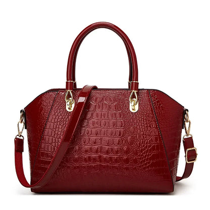 Croc-print work handbag, view 6