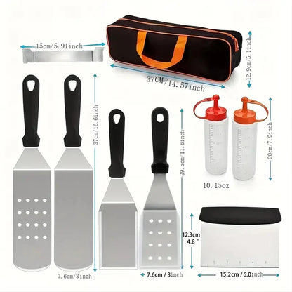Grill accessories 8-piece set